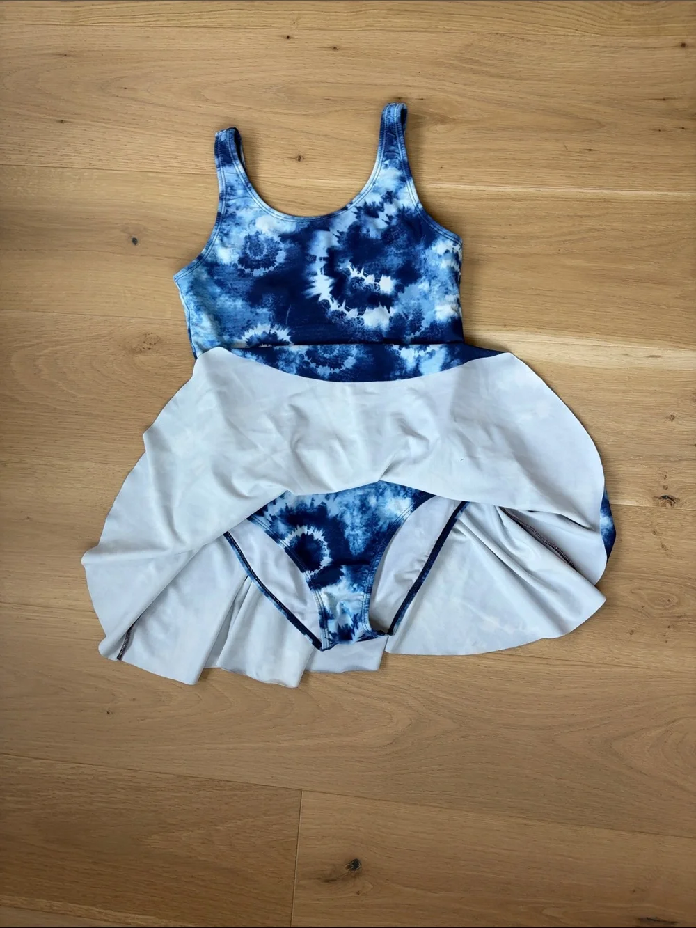 Girls swimsuit with attached skirt (TWO!)